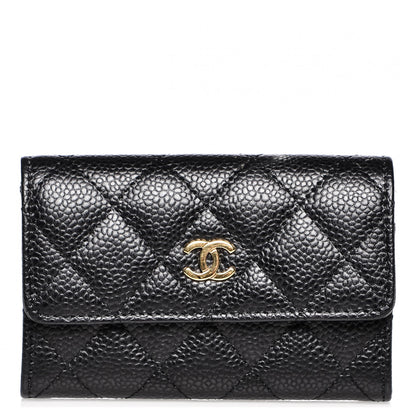 Chanel Caviar Quilted Flap Card Holder Black 1 of 8