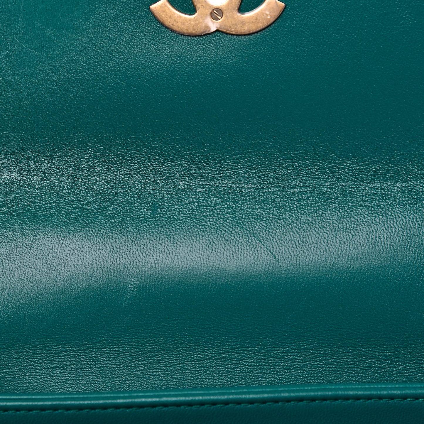 Lambskin Quilted Small Top Handle Bag Turquoise