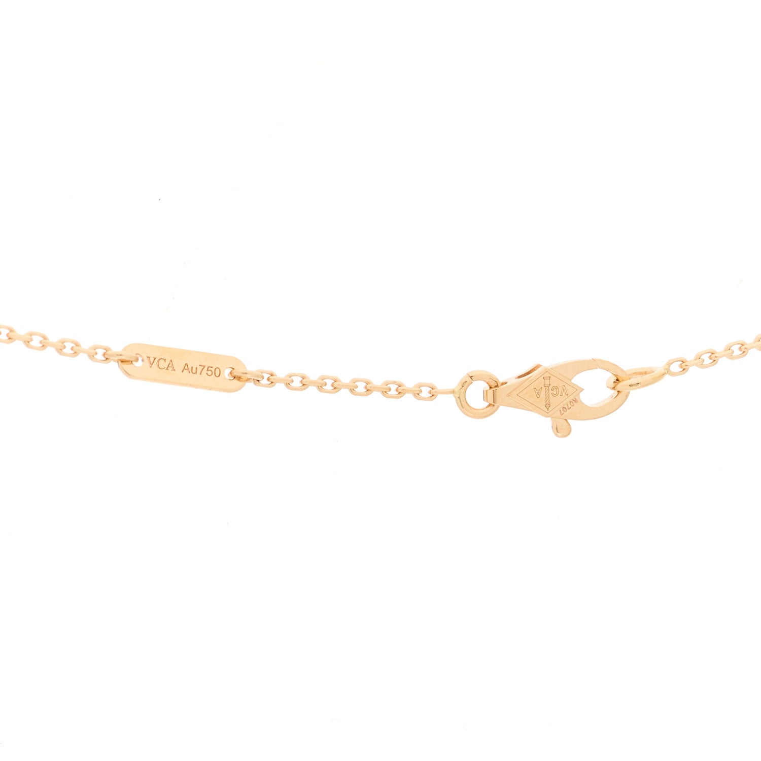 Van Cleef & Arpels 18K Rose Gold Sweet Alhambra Pendant Necklace 5 of 6