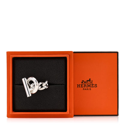 Hermes Sterling Silver GM Croisette Ring 52 6 5 of 5