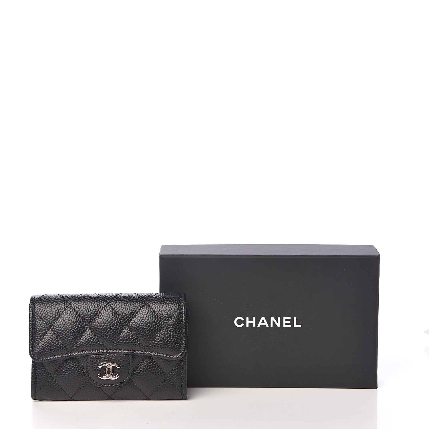 Chanel Caviar Quilted Flap Card Holder Black 9 of 9