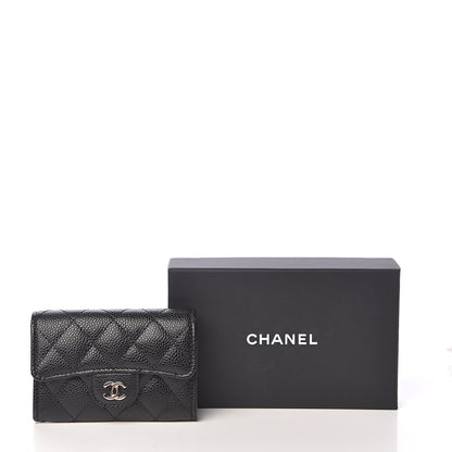 Chanel Caviar Quilted Flap Card Holder Black 9 of 9