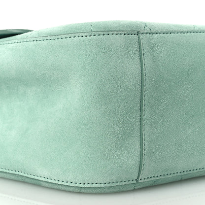 Chanel Suede Calfskin Small Souplissimo Maxi Flap Green 14 of 22