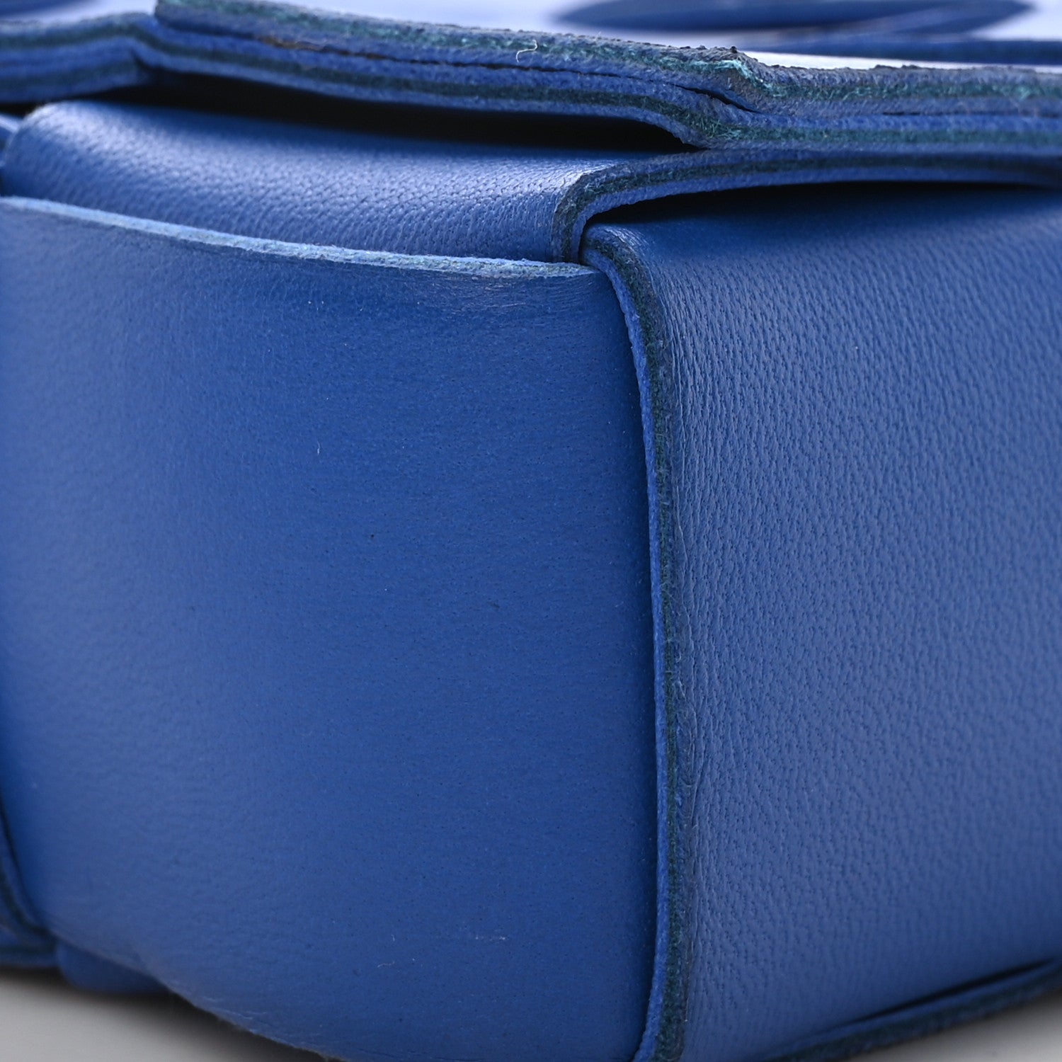 Bottega Veneta Lambskin Maxi Intrecciato Cassette Crossbody Bag Cobalt 9 of 11