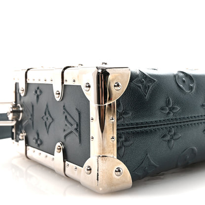 Louis Vuitton Calfskin Debossed Monogram Side Trunk Moon Bleu 8 of 11