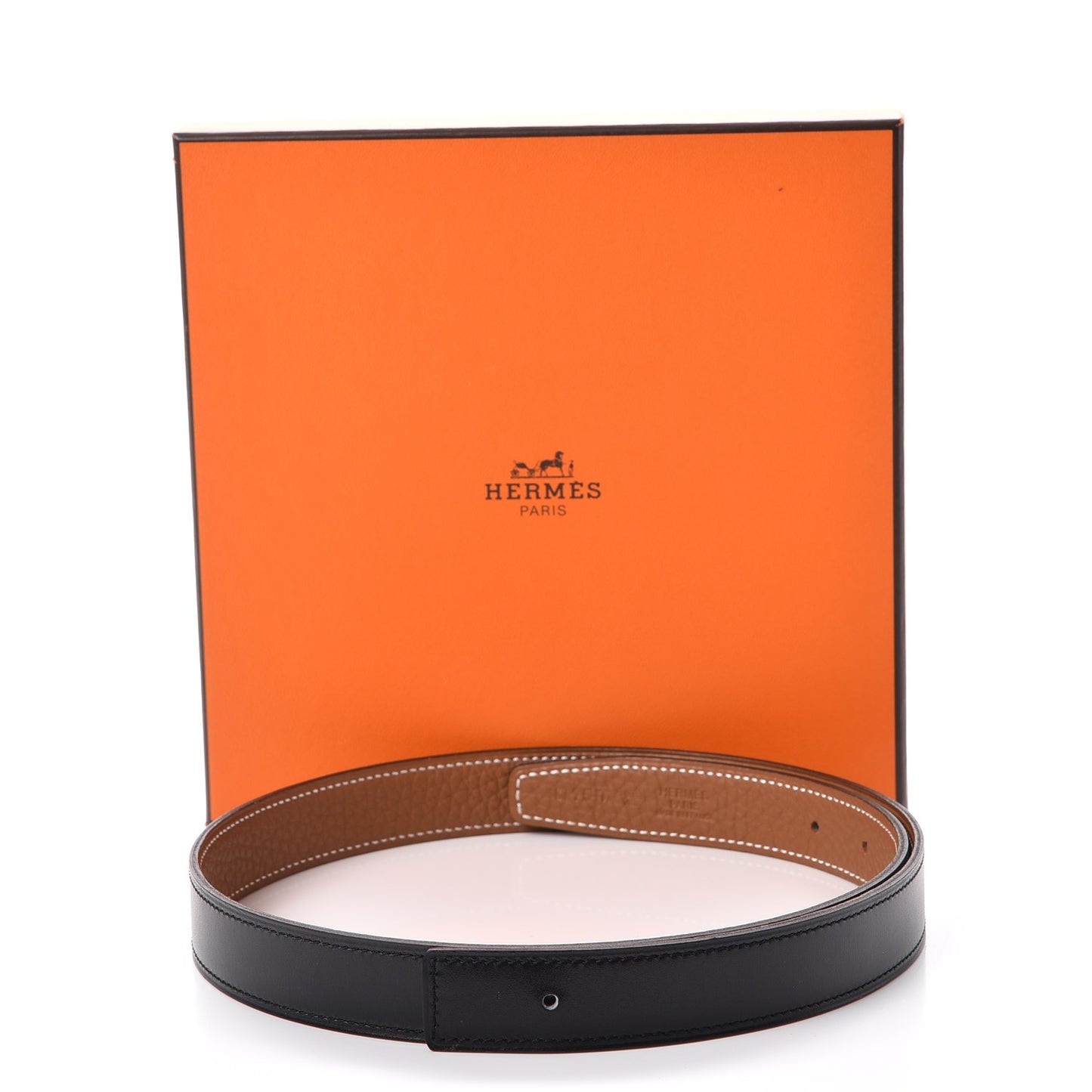 Box Togo 24mm Belt Strap 75 Black Gold