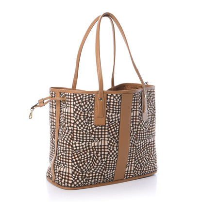 MCM Visetos Medium Liz Reversible Shopper Tote Cognac 7 of 14
