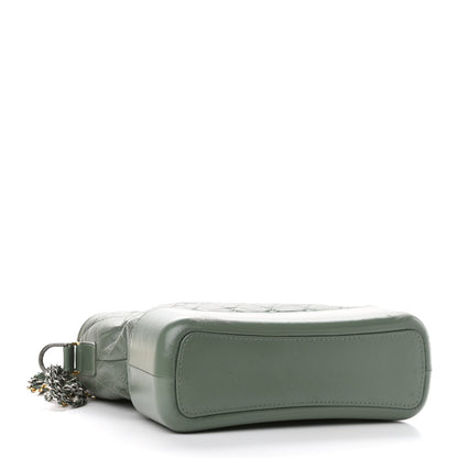 Chanel Aged Calfskin Quilted Medium Gabrielle Hobo Green 3 of 8