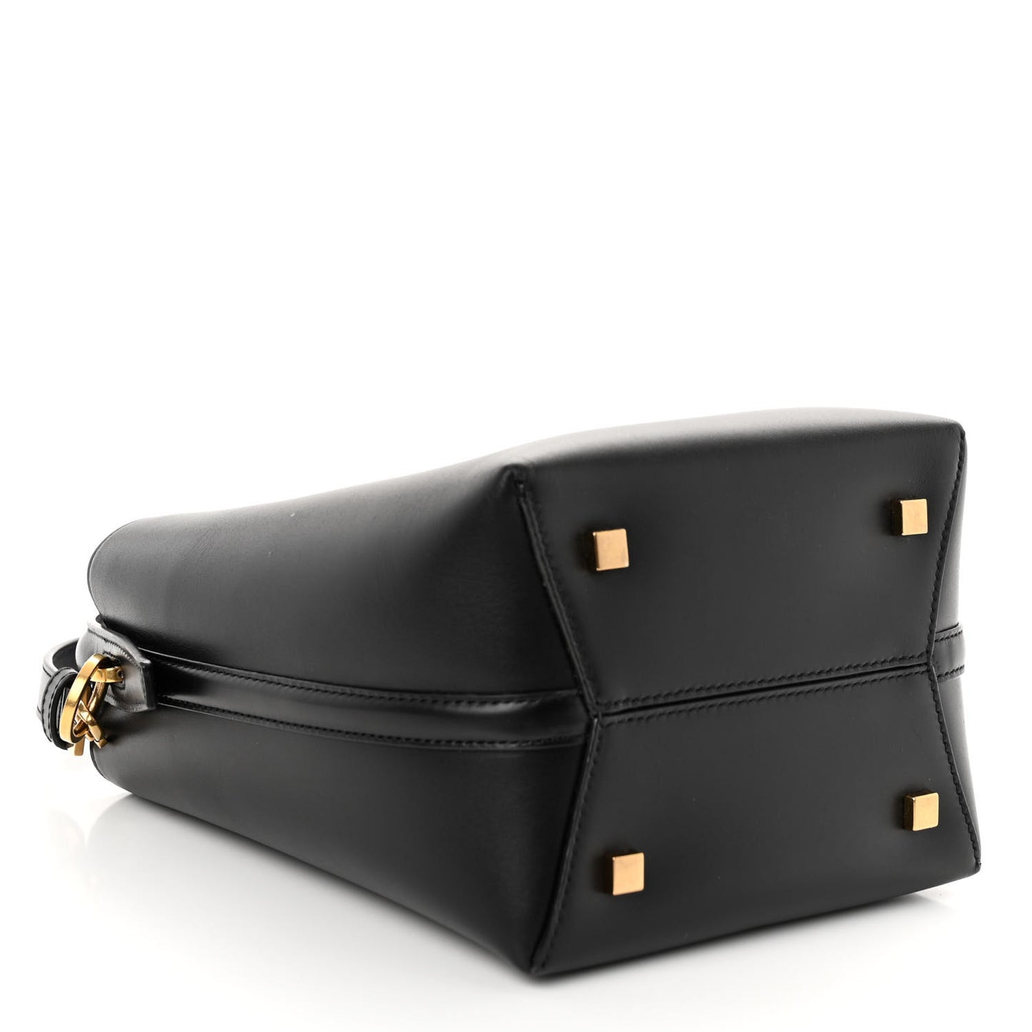 Shiny Calfskin Le 37 Bucket Bag Black