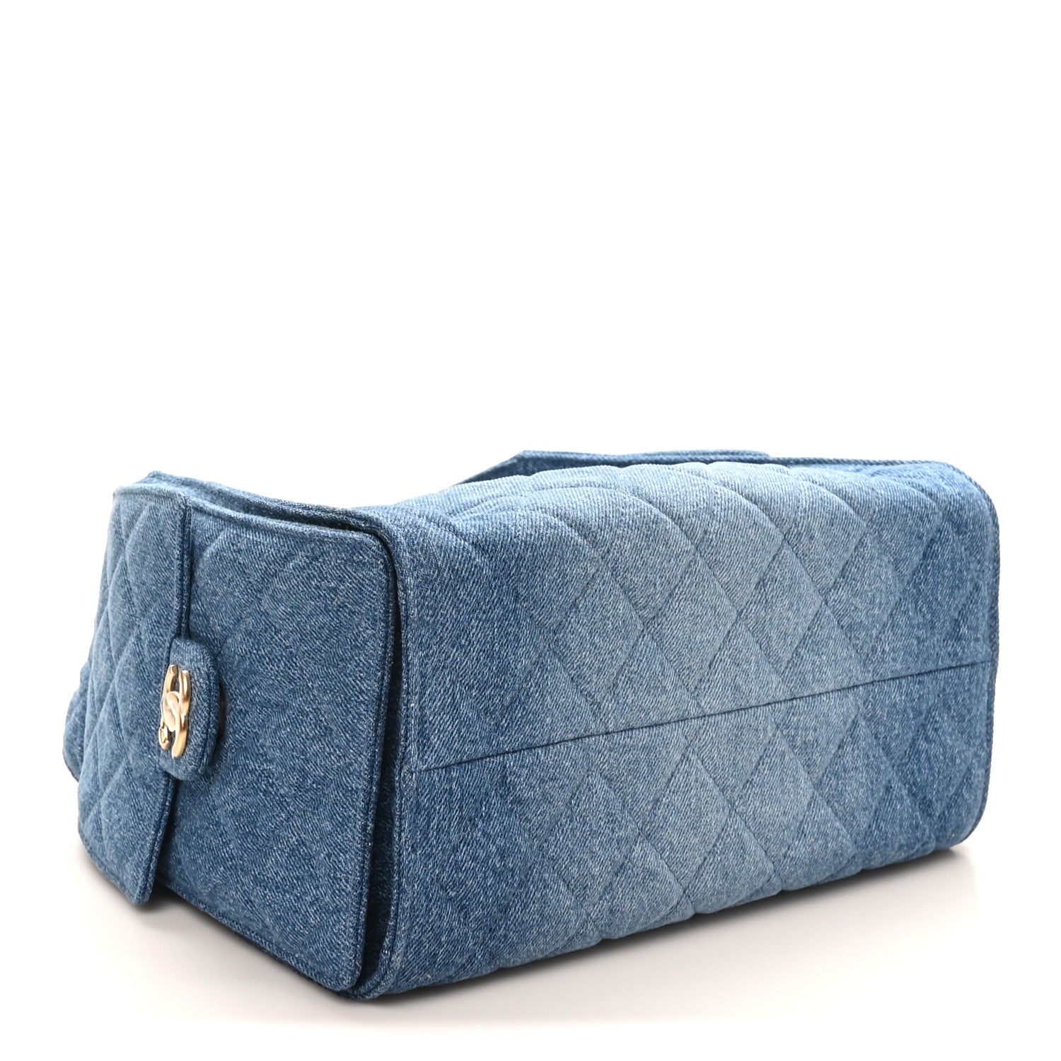 Chanel Washed Denim Quilted Small Chanel 25 Handbag Blue 4 of 11