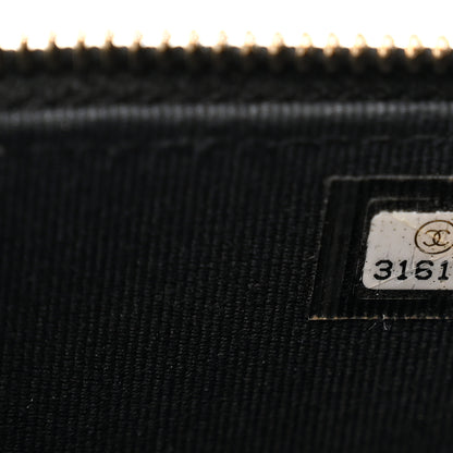 Chanel Lambskin Quilted Top Handle Mini Vanity Case With Chain Black 6 of 11