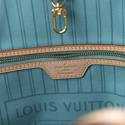 Louis Vuitton Monogram V Neverfull MM Turquoise 8 of 10