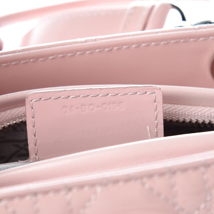 Christian Dior Patent Cannage Medium Lady Dior Rose Clair 9 of 10