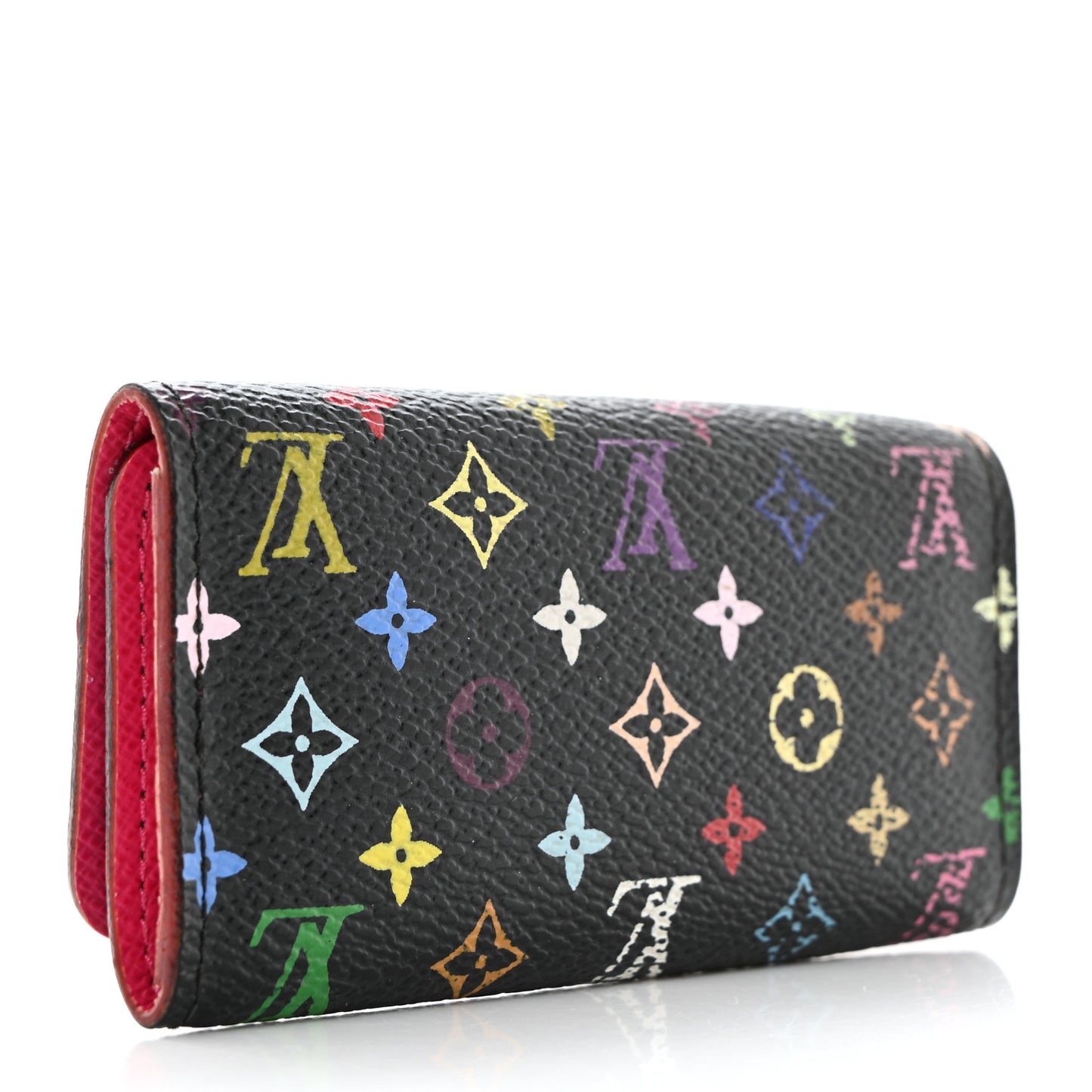 Monogram Multicolor Multicles 4 Key Holder Black Grenade