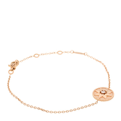 Christian Dior 18K Rose Gold Diamond Pink Opal Rose Des Vents Bracelet 1 of 6