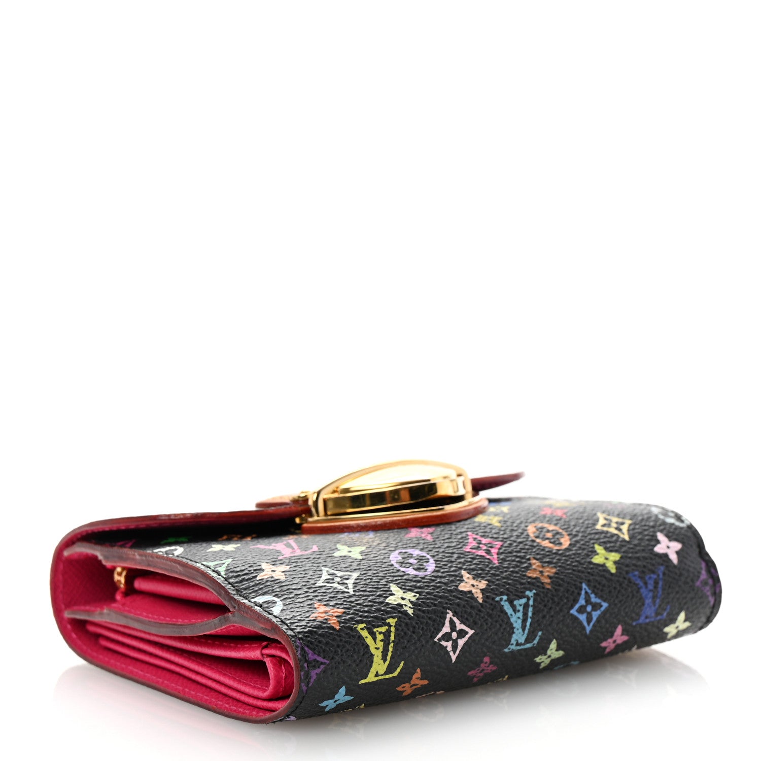 Louis Vuitton Monogram Multicolor Joey Wallet Black Grenade 4 of 6