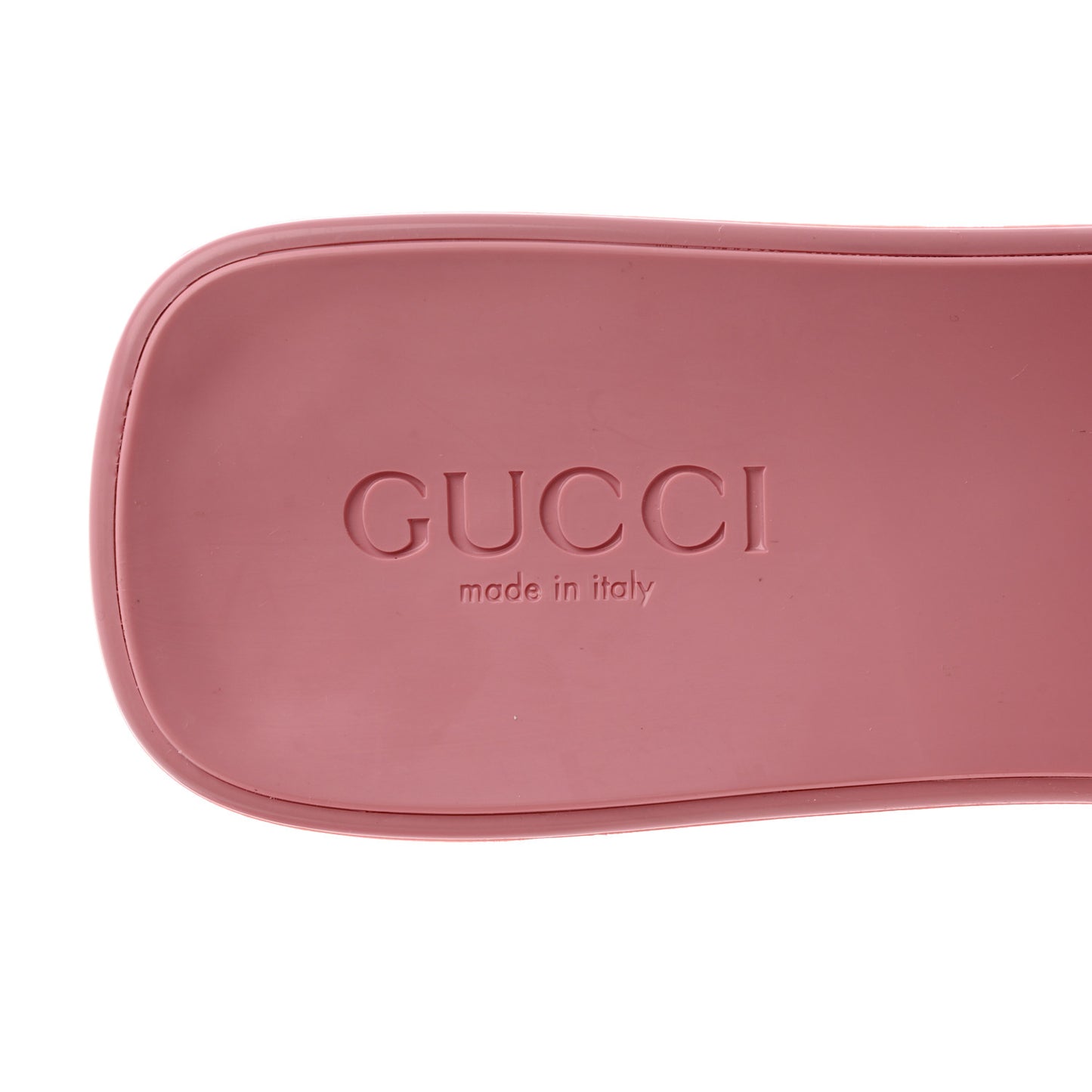 Rubber Gucci Logo Womens Platform 20/60mm Slide Sandals 39 Wild Rose