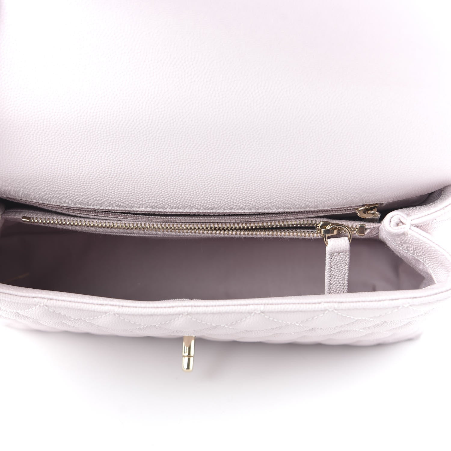 Chanel Caviar Quilted Small Coco Handle Flap Lilas Lilac 5 of 11