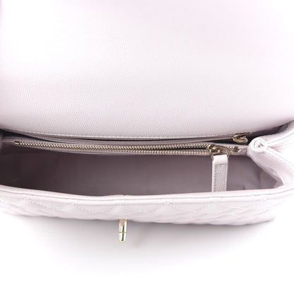 Chanel Caviar Quilted Small Coco Handle Flap Lilas Lilac 5 of 11