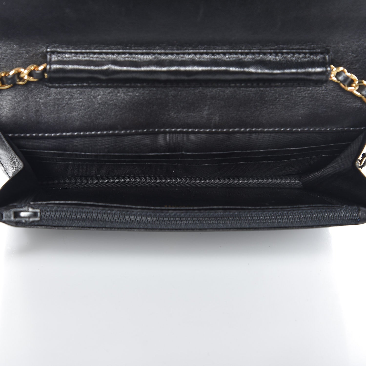 Chanel Caviar Timeless CC Wallet On Chain WOC Black 5 of 9