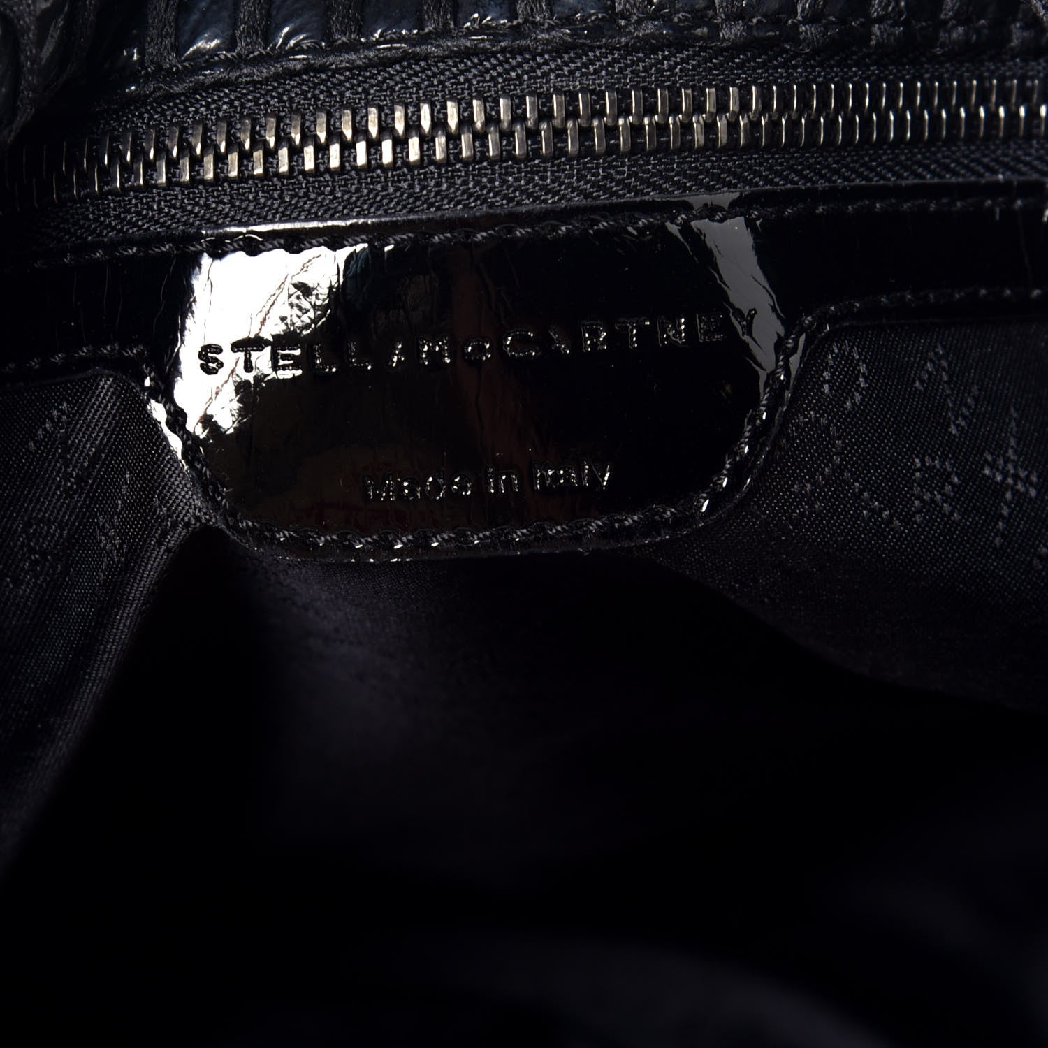 Stella McCartney Patent Net Small Falabella Tote Black 6 of 8
