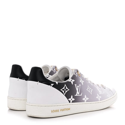 Louis Vuitton Calfskin Monogram Frontrow Sneakers 38.5 White Black 4 of 9