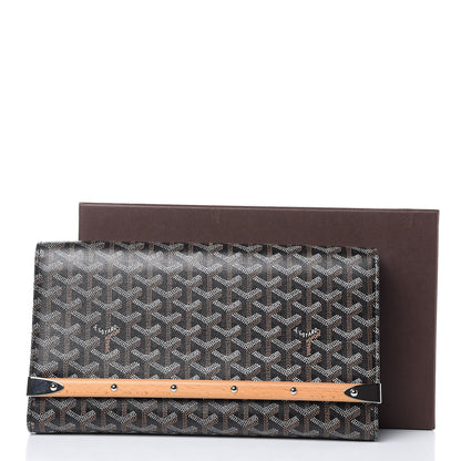 Goyard Goyardine Monte Carlo Bois Clutch Black 9 of 9