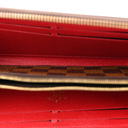 Louis Vuitton Damier Ebene Clemence Wallet Cherry 5 of 9