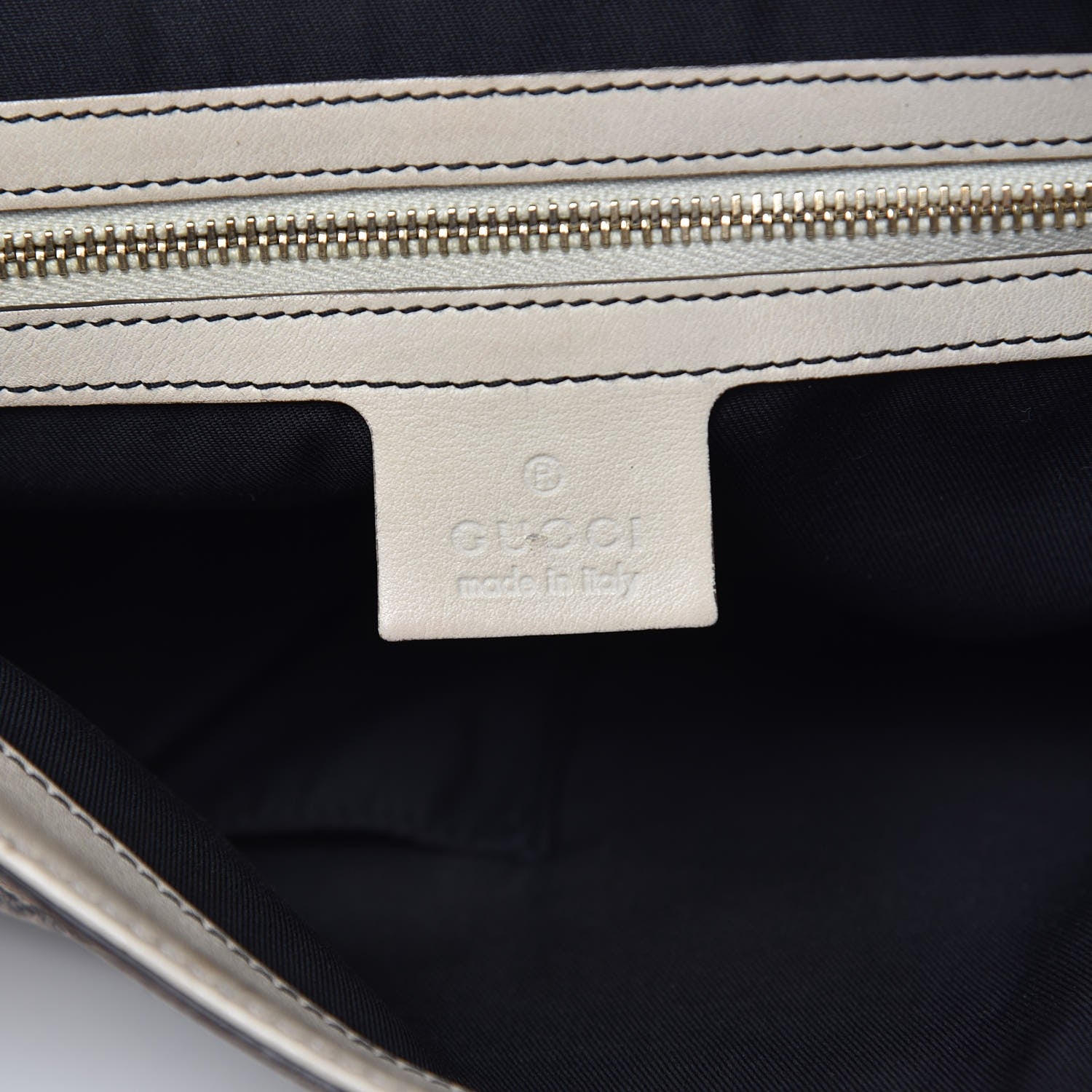 Gucci Monogram Web Crossbody Messenger White Navy 6 of 12