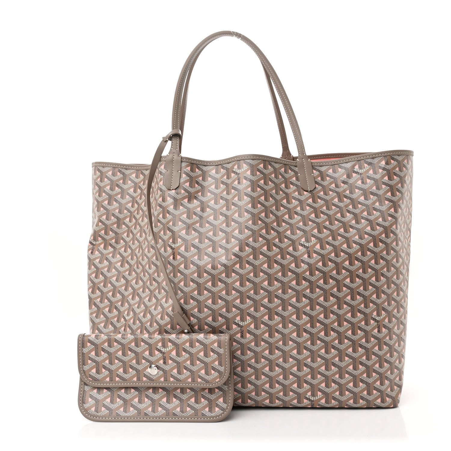 Goyard Goyardine Saint Louis Claire Voie GM Grege Powder Pink 3 of 11
