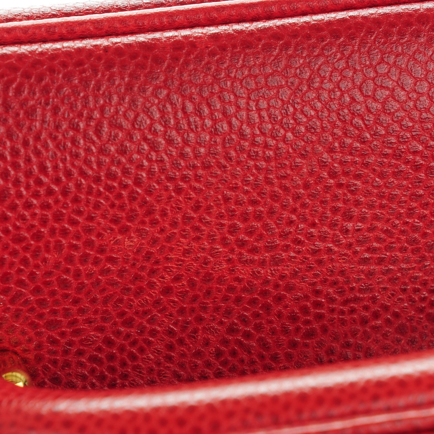 Chanel Caviar CC Vanity Cosmetic Case Red 9 of 9