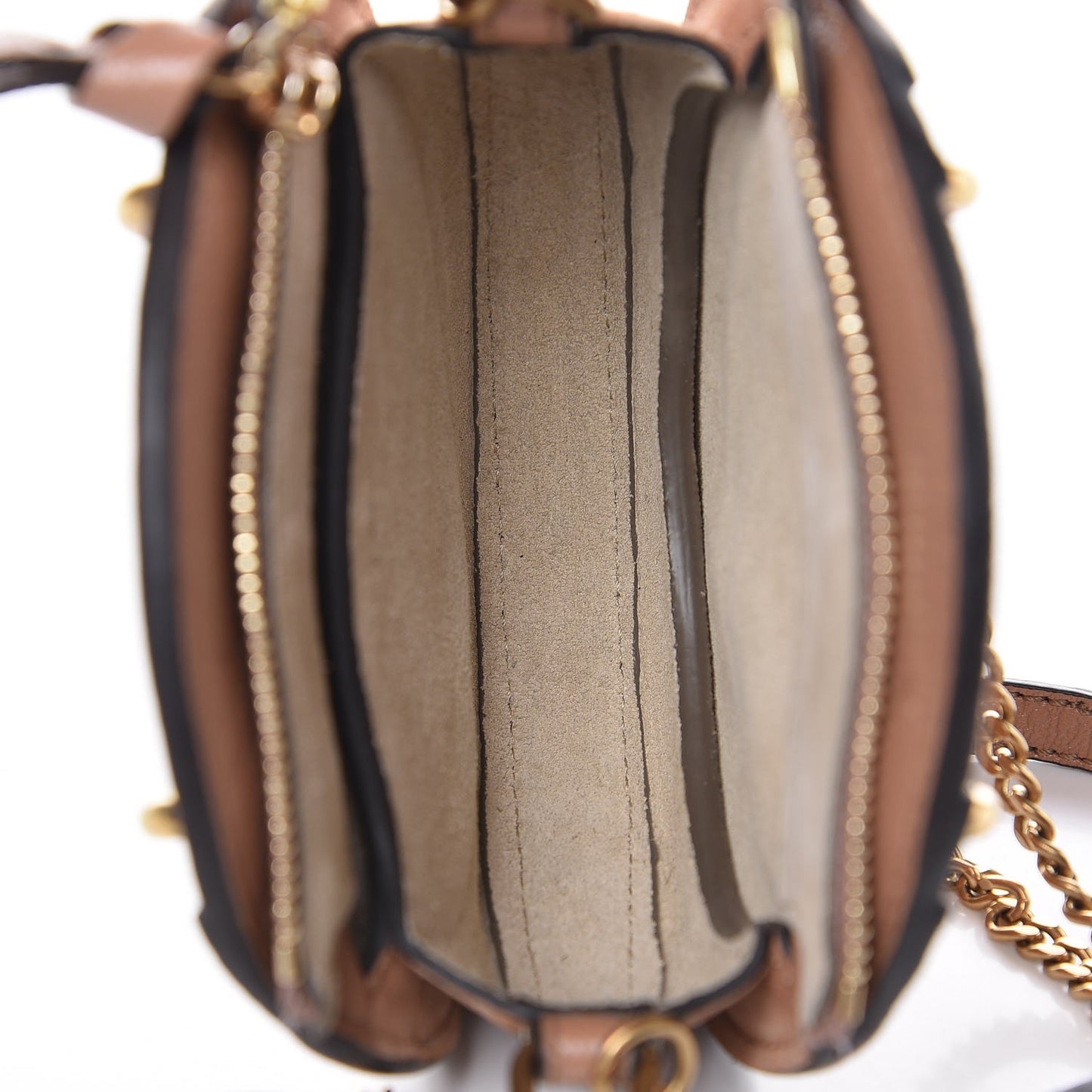 Goatskin Suede Mini Pixie Bag Nougat