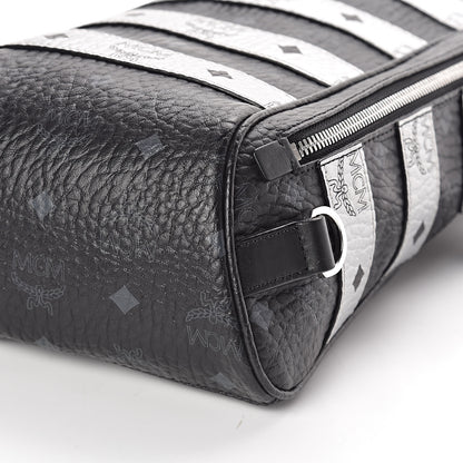 MCM Visetos Spot Medium Sling Bag Black Silver 8 of 9