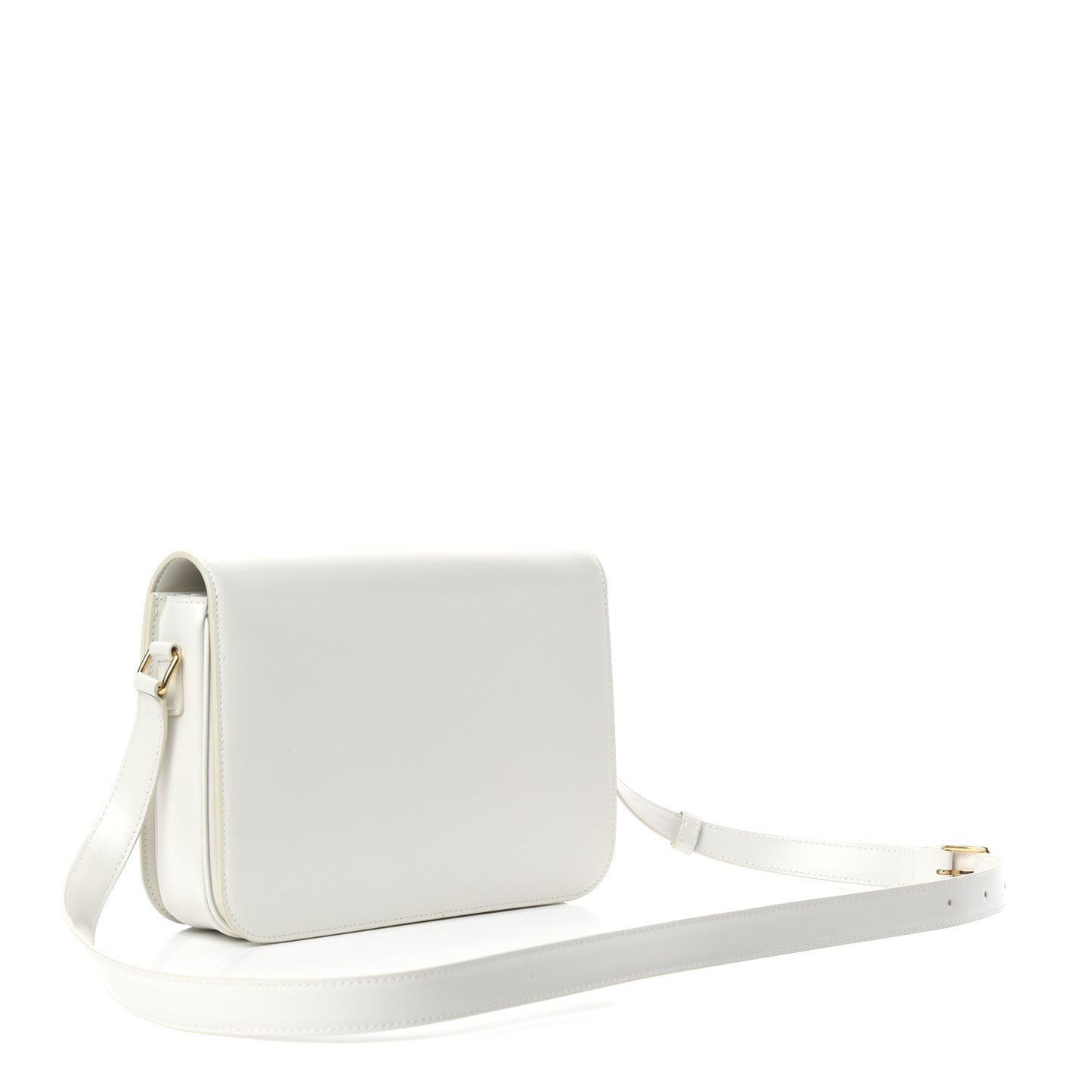 Shiny Calfskin Large Triomphe White