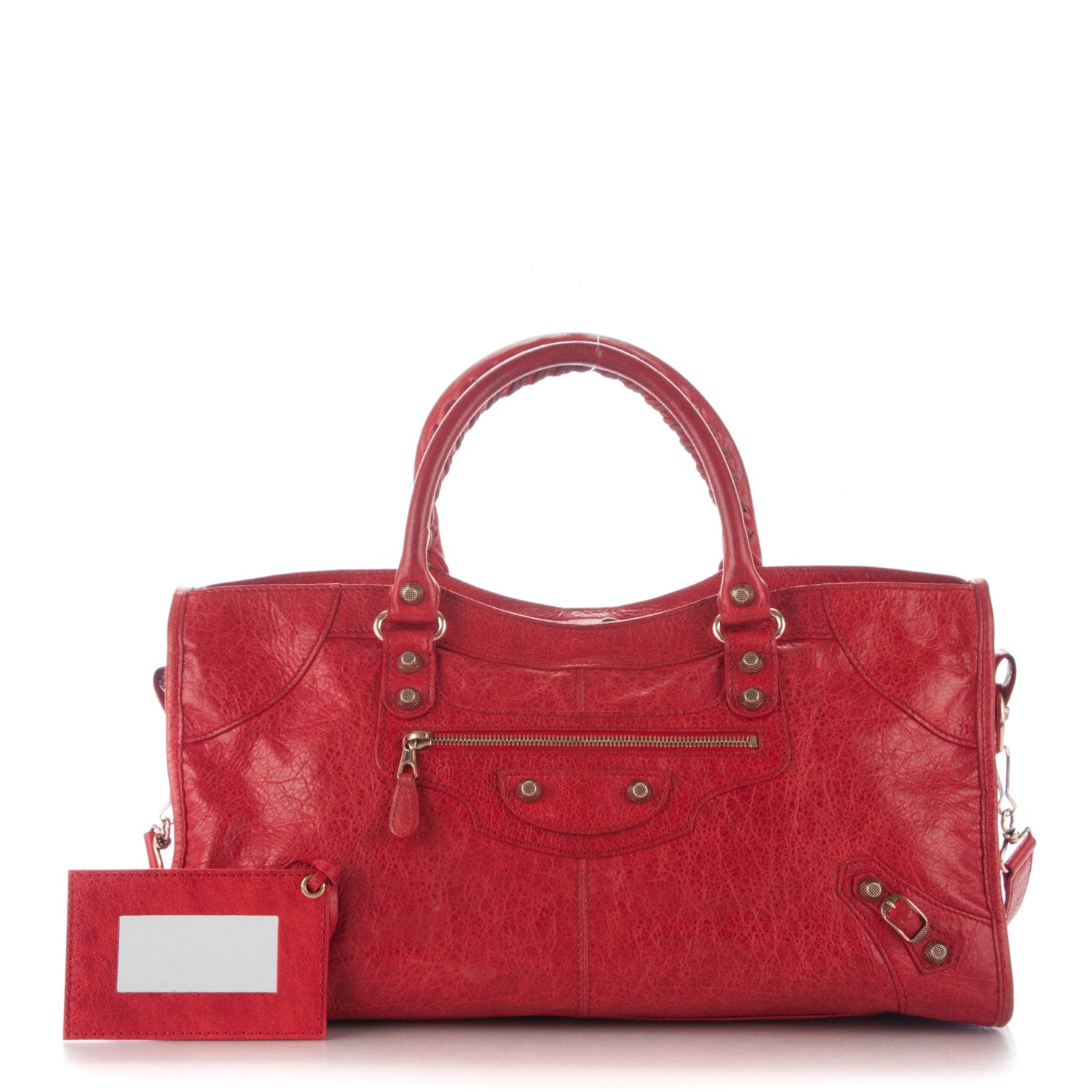 Balenciaga Agneau Arena Giant 12 Rose Gold Hardware Part Time Coquelicot Rouge Coquelicot 1 of 10