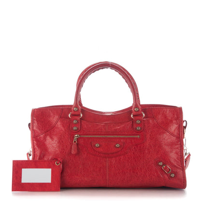 Balenciaga Agneau Arena Giant 12 Rose Gold Hardware Part Time Coquelicot Rouge Coquelicot 1 of 10