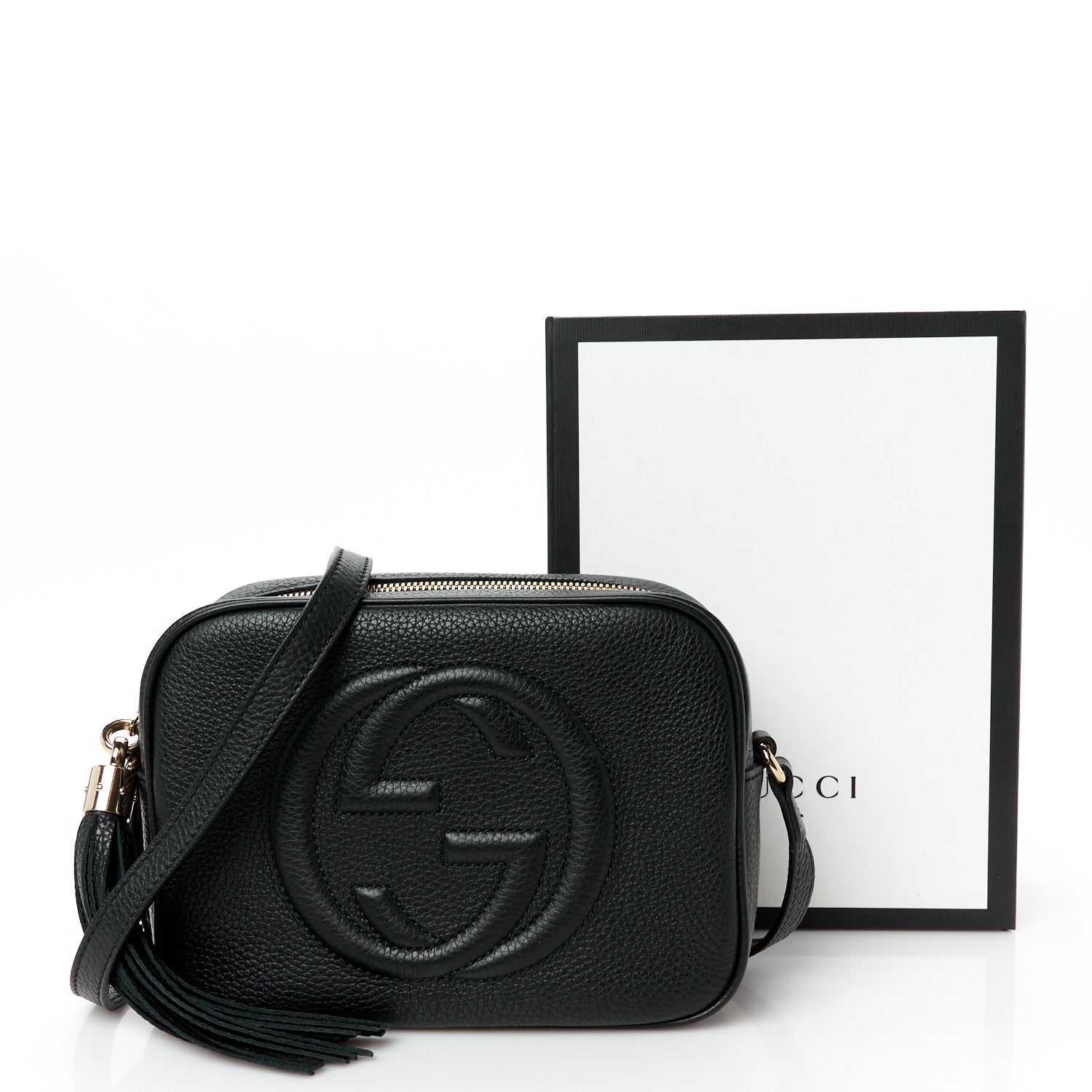 Gucci Pebbled Calfskin Small Soho Disco Bag Black 12 of 12