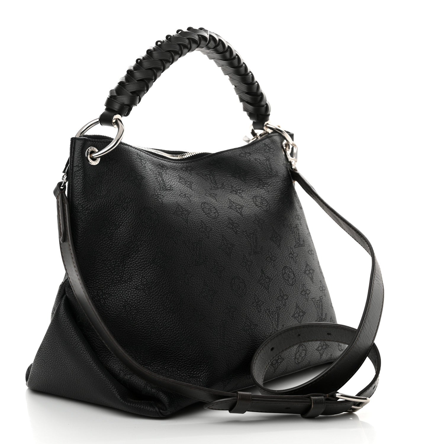 Louis Vuitton Mahina Beaubourg Hobo MM Black 3 of 10