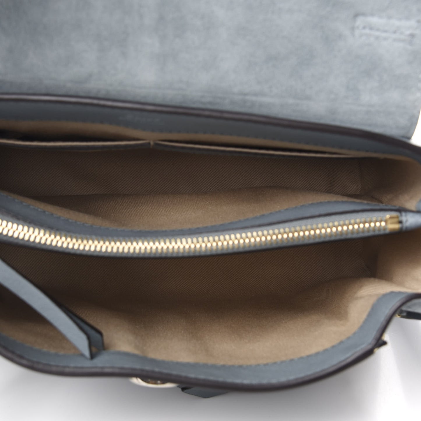 Calfskin Small Faye Day Shoulder Bag Cloudy Blue