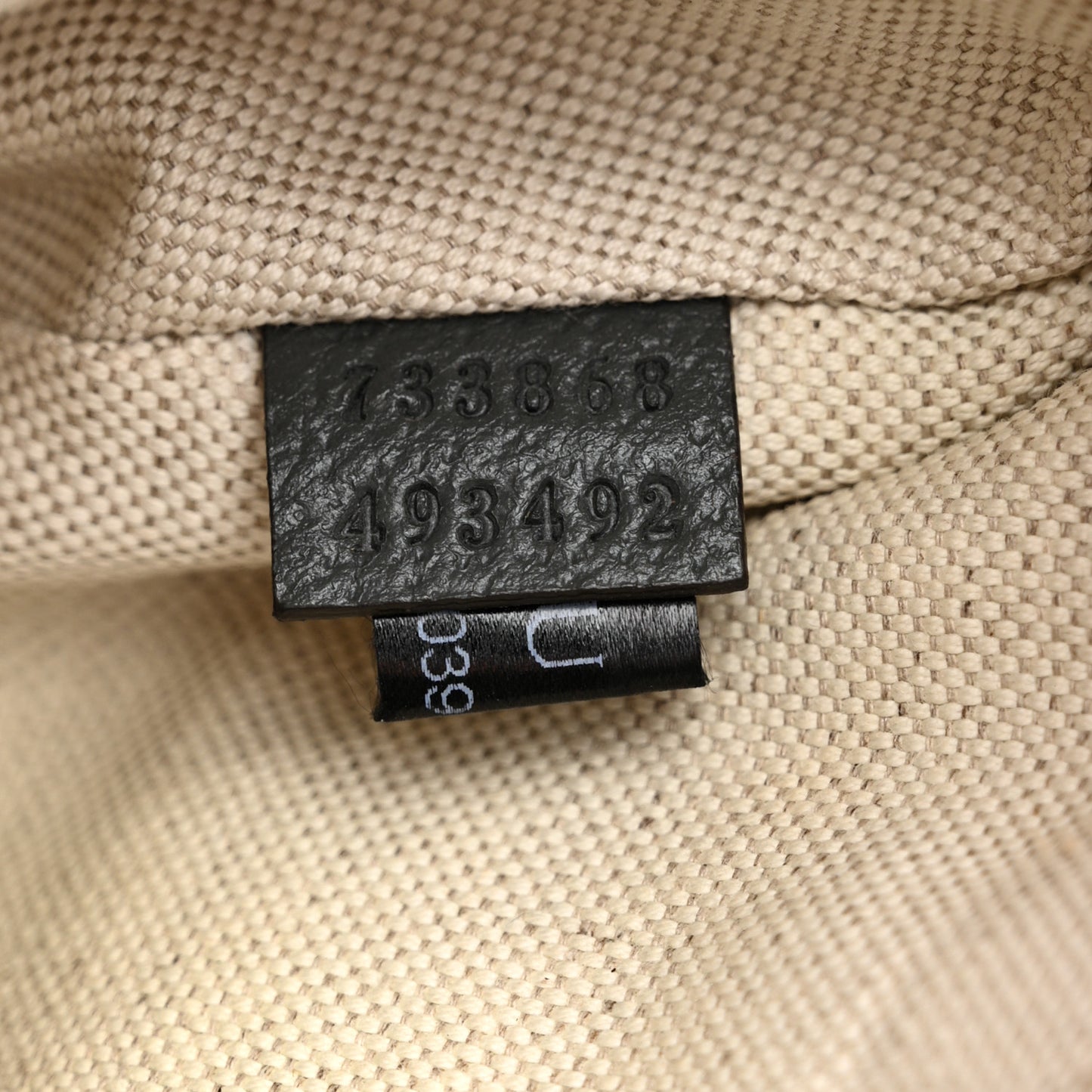 GG Supreme Monogram Textured Dollar Calfskin Ophidia Belt Bag Grey Black Graphite Grey