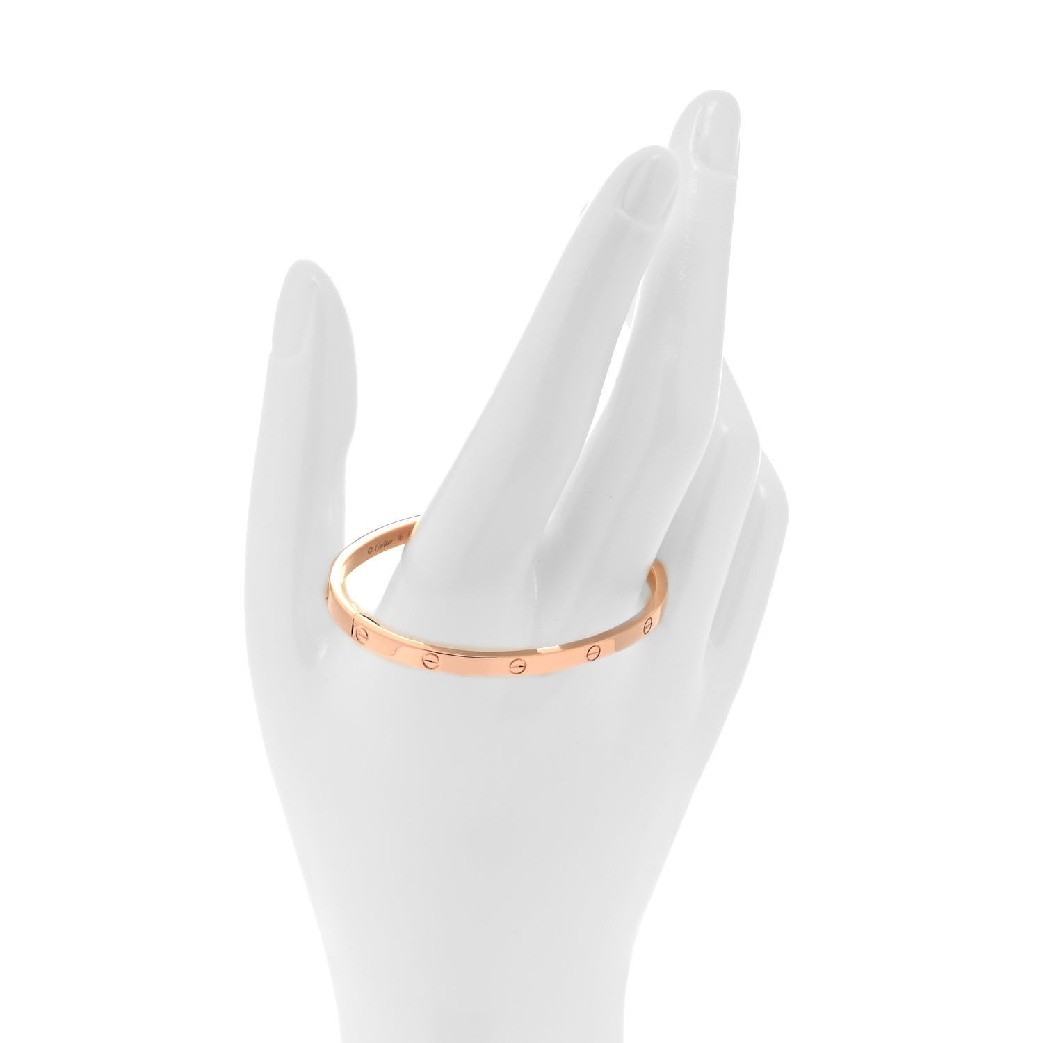 Cartier 18K Pink Gold Small LOVE Bracelet 16 2 of 6