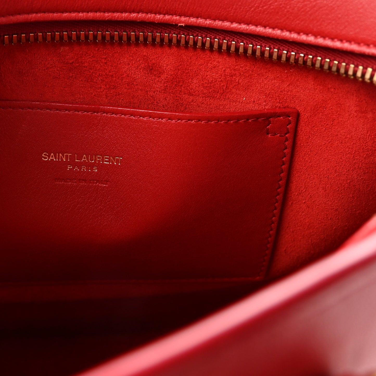 Calfskin Baby Monogram Cabas Red