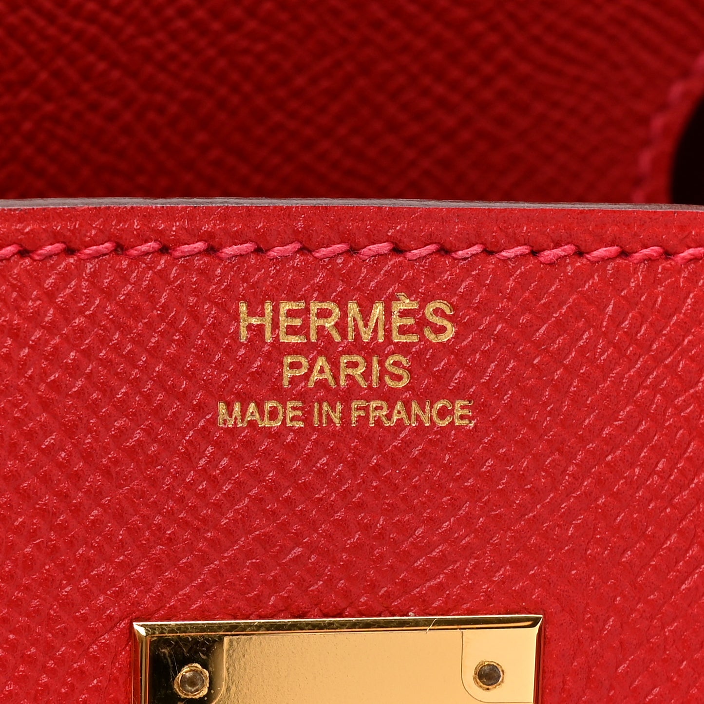 Epsom Birkin 30 Rouge Casaque