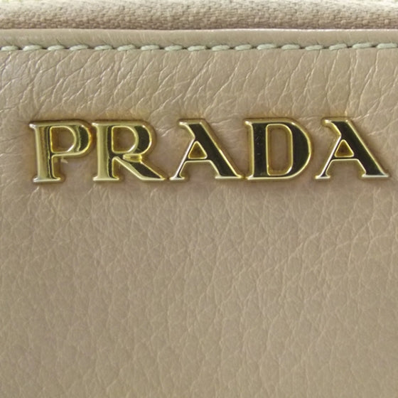 Prada Leather Compact Zip Around Wallet Cipria 7 of 10