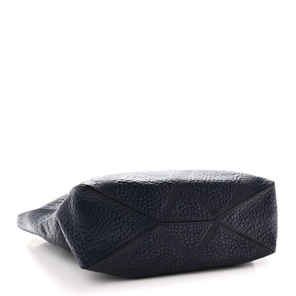 Burberry Heritage Grain Check Embossed Medium Dewsbury Tote Blue Carbon 4 of 9