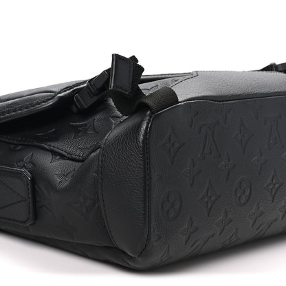 Louis Vuitton Calfskin Monogram Shadow Messenger Voyager PM  Black 8 of 9