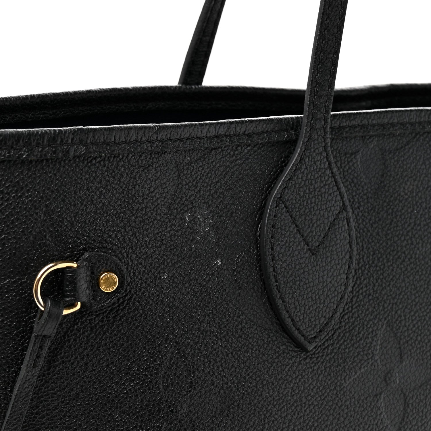 Louis Vuitton Empreinte Monogram Giant Neverfull MM Black 13 of 14