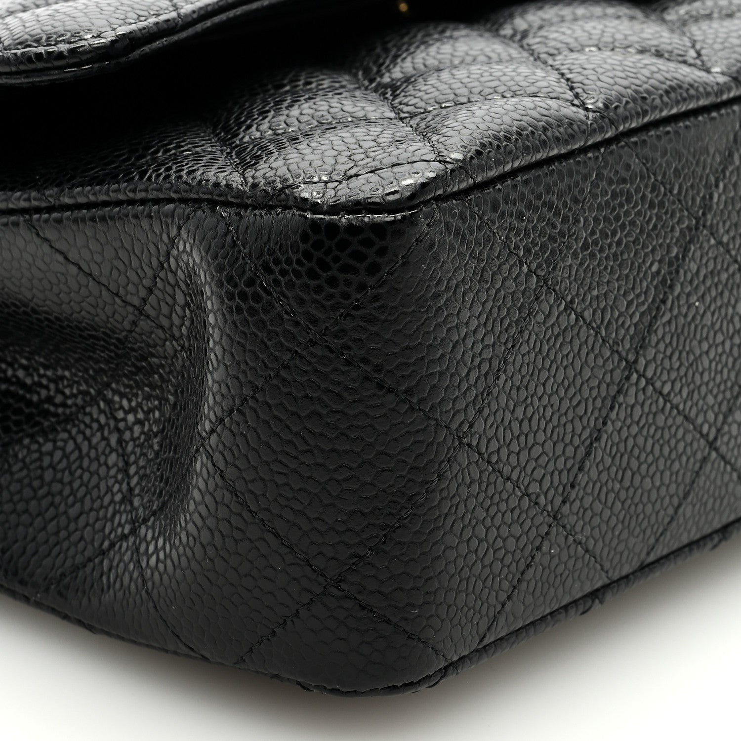 Chanel Caviar Quilted Medium Double Flap Black 8 of 9