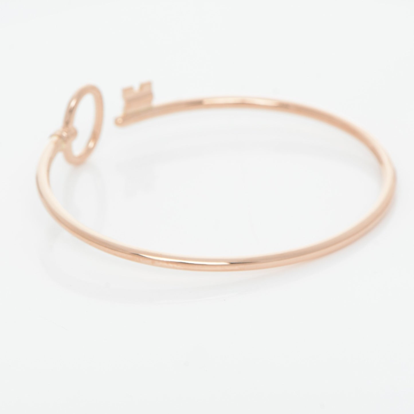 18K Rose Gold Keys Wire Bracelet