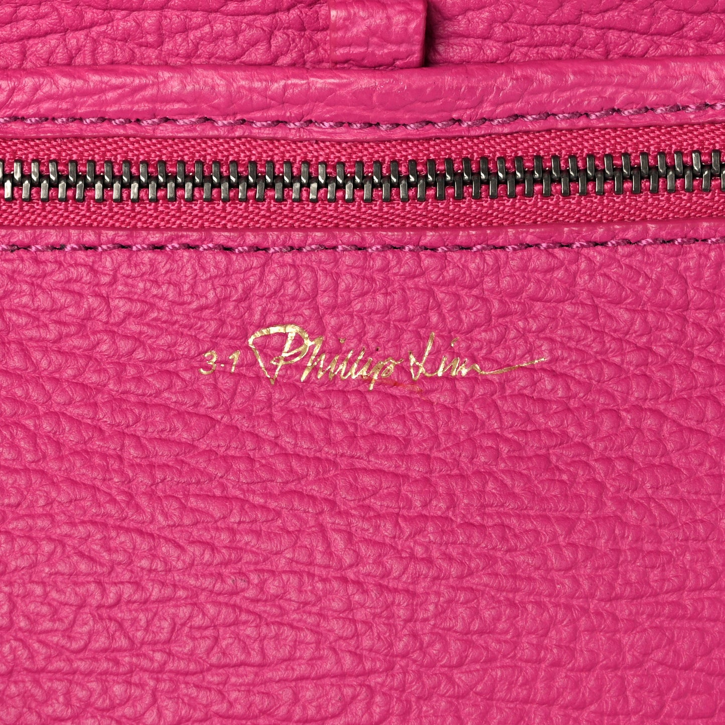 Textured Calfskin Mini Pashli Satchel Bright Fuchsia